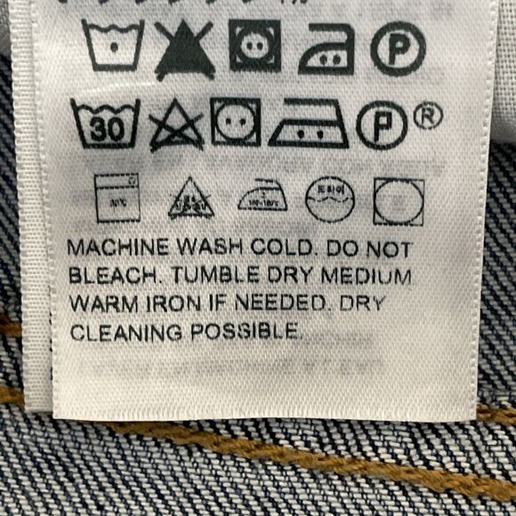 Levi's Womens Blue Denim Jeans Size 28 Buttonfly Ribcage Straight Ankle Stretch - Picture 11 of 13